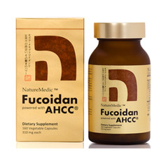 Fucoidan AHCC ( NatureMedic) 160 Capsules Brown Seaweed With Organic Mekabu