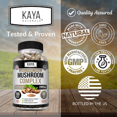 10x Mushroom Complex Supplement 180ct Lions Mane Reishi Shiitake Immune Capsule