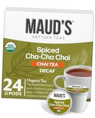Pods, 24ct | Decaf Tea Pods – 100% 24 Count (Pack of 1) Organic Decaf Chai Tea