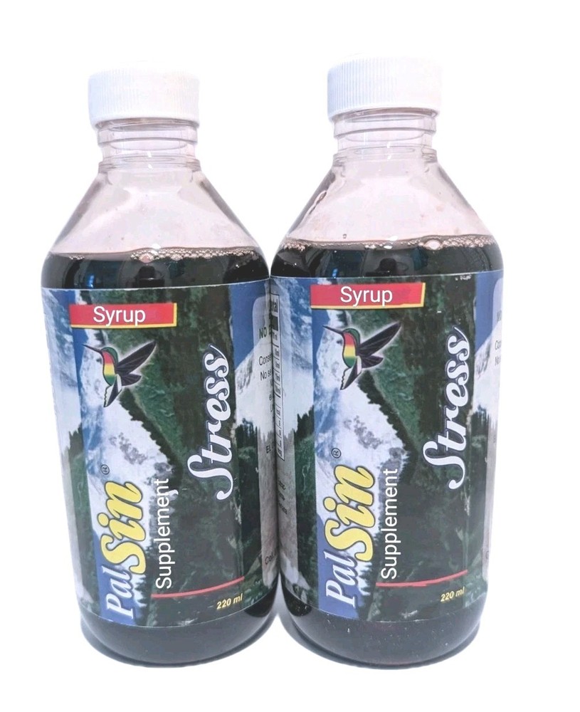 2 PACK! Pal Sin Stress , High Strength, stress Relief Syrup