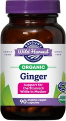 , Certified Organic Ginger Capsules for Stomach Support, Non-GMO, 1000 MGS, 9…