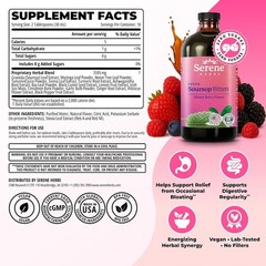 Serene Herbs Soursop Bitters Liquid Mixed Berry 16 oz Black Seed Moringa NEW