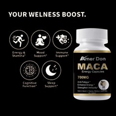 Black Maca -Testosterone Booster, Muscle Health, Supports Desire Libido Stamina