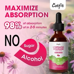 Lymphatic Support Drops: Immune Boost, Detox, Liver Health, Non-GMO, 2 Fl Oz