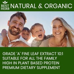 Organic Moringa Oleifera Leaf Supplement 60 PILLS Natural Immunity Weigh Loss
