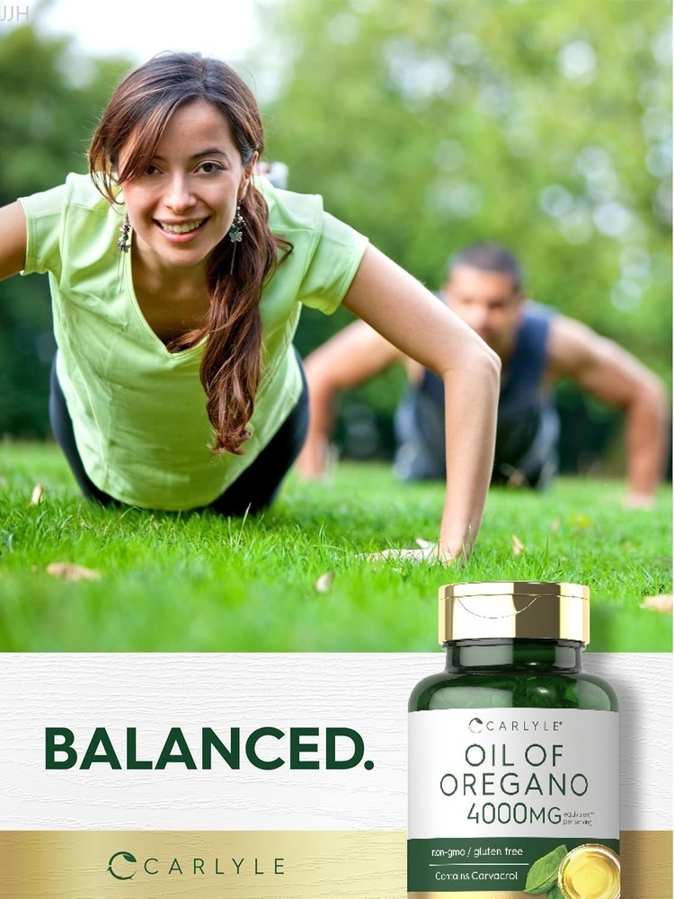 Powerful Oregano Oil Antibiotic Supplement for H Pylori Stomach Discomfort