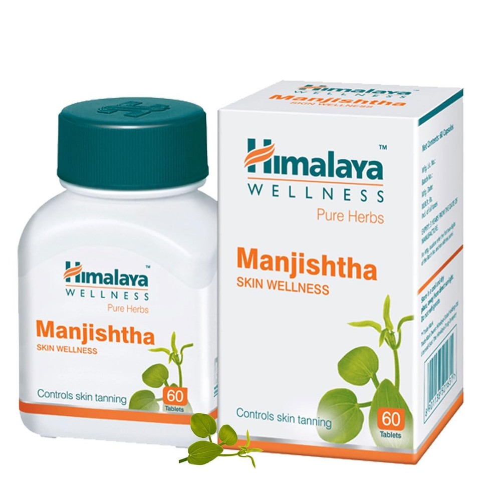 Himalaya Manjishtha Tablets 60 (N) each Skin Wellness Fresh Stock Long Expiry