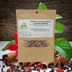 USDA Certified Organic Pressure Blend 500mg and 650mg vegetarian or pullulan