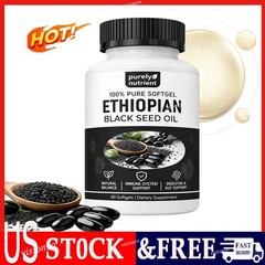Black Ethiopian Seed Oil Softgels |4.64% Thymoquinone |Gluten-Free, 60 capsules