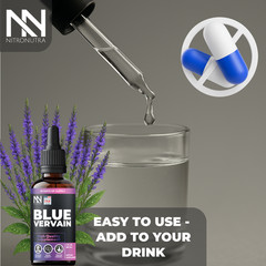 Blue Vervain Liquid Drops 2oz Verbena Officinalis Tincture Extra Strength USA