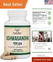 New Ashwagandha Capsules 120ct 500mg Green