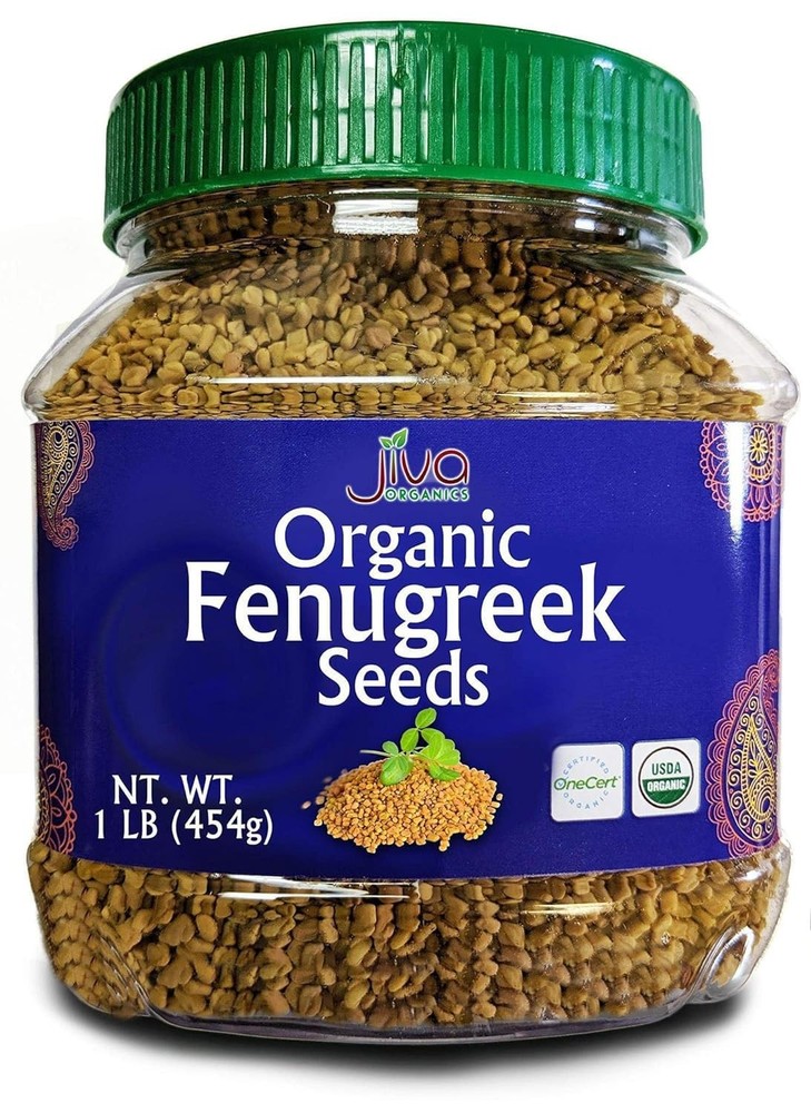 Organic Fenugreek Seeds 1 Pound – Methi for Cooking, Sprouting & Beauty Care