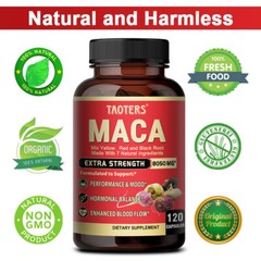Maca Root Capsules 8050mg |60/120 Pills | Red, Yellow,Black Maca Supplements USA