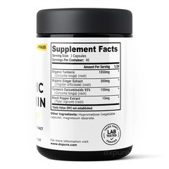 Turmeric Curcumin Ginger Complex w/ Black Pepper – 120 Capsules