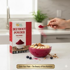 Natural Beetroot Powder – Boost Energy & Stamina – , 5.3 oz Resealable Pack
