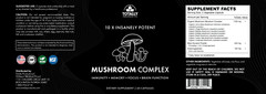 Mushroom Complex Immune Support Brain Health & Urinary Tract Supplement 90 Caps