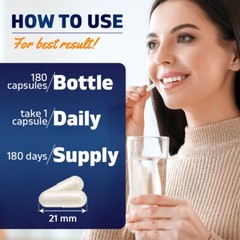 Vitamatic Bromelain Supplement 500mg, 2400 GDU/g 180 Capsules
