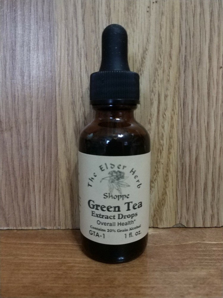 Green Tea Extract Drops Liquid 1 oz. The Elder Herb Shoppe