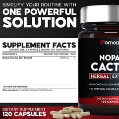 Nopal Cactus Extract 120 Capsules