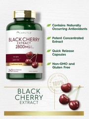 Carlyle Black Cherry Extract Concentrate, 240 Capsules, Dietary Supplement