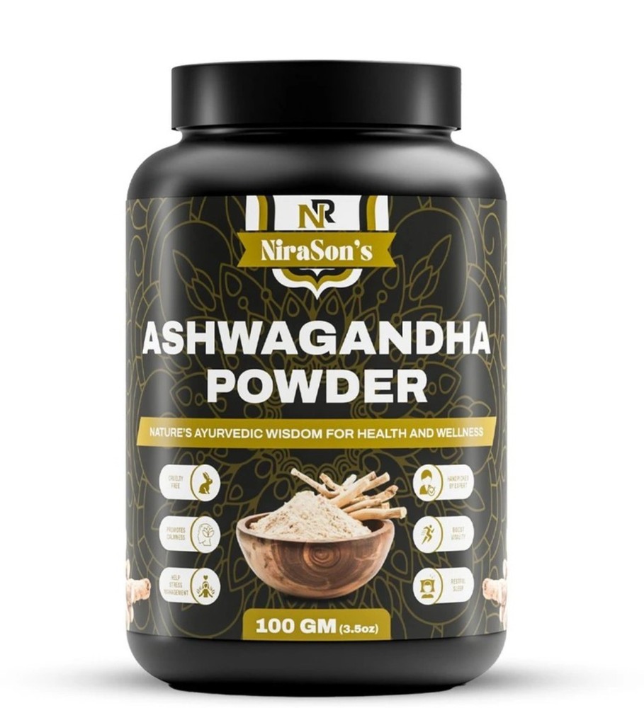 Pure Ashwagandha Powder 100 g | Premium Herbal Supplement | 100% Natural