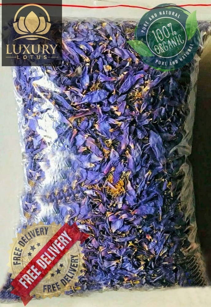 Blue Lotus |Nymphaea Caerulea| 100% Organic Herbal Hand Picked Pure Flowers Tea