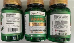 3 ANAMU 1250 mg 360 capsules LOW SUGAR CONTROL CIRCULATORY SYSTEM Organic