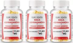 Organic Maca Root 360 Softgels 10000mg Peruvian Maca Extract for Men & Women