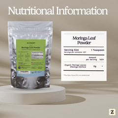2-Pack Premium Organic Moringa Oleifera Leaf Powder. 100% USDA Certified.