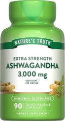 Nature’s Truth Ashwagandha Capsules | 3000mg | 90 Count | Extra Strength |…