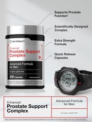 Prostate Supplement for Men | 200 Capsules | Enhanced Herbal Complex | Horbaach