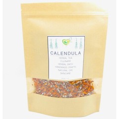 Calendula Marigold Cut & Sifted Organic Dry Herb Natural 28.3g 1 OZ Orange