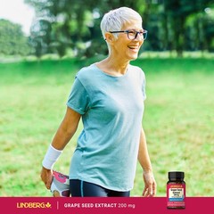 Grape Seed Extract | 200mg | 120 Capsules | 134mg Polyphenols | by Lindberg
