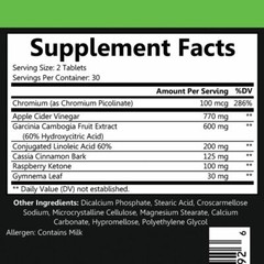 Apple Cider Vinegar w. Gymnema and Garcinia Cambogia with Apple Cider Vinegar