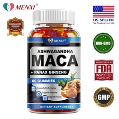 BEST-MALE ENLARGER THICKER LONGER BIGGER 4″ GROWTH ENLARGEMENT 60 MACA GUMMIES