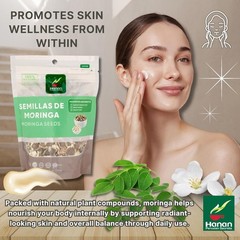 Moringa Seeds 3.5 oz – Raw Semilla de Moringa Oleifera Drumstick Tree Seeds 100g