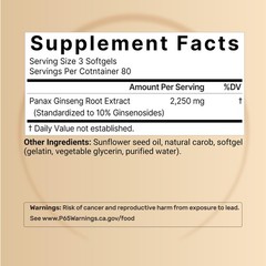 NatureBell Korean Red Ginseng 2,250mg Per Serving, 240 240 Count (Pack of 1)