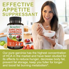 Garcinia Cambogia Weight Loss Fat Burning Energy 1600mg+Calciumi Fast Absorption