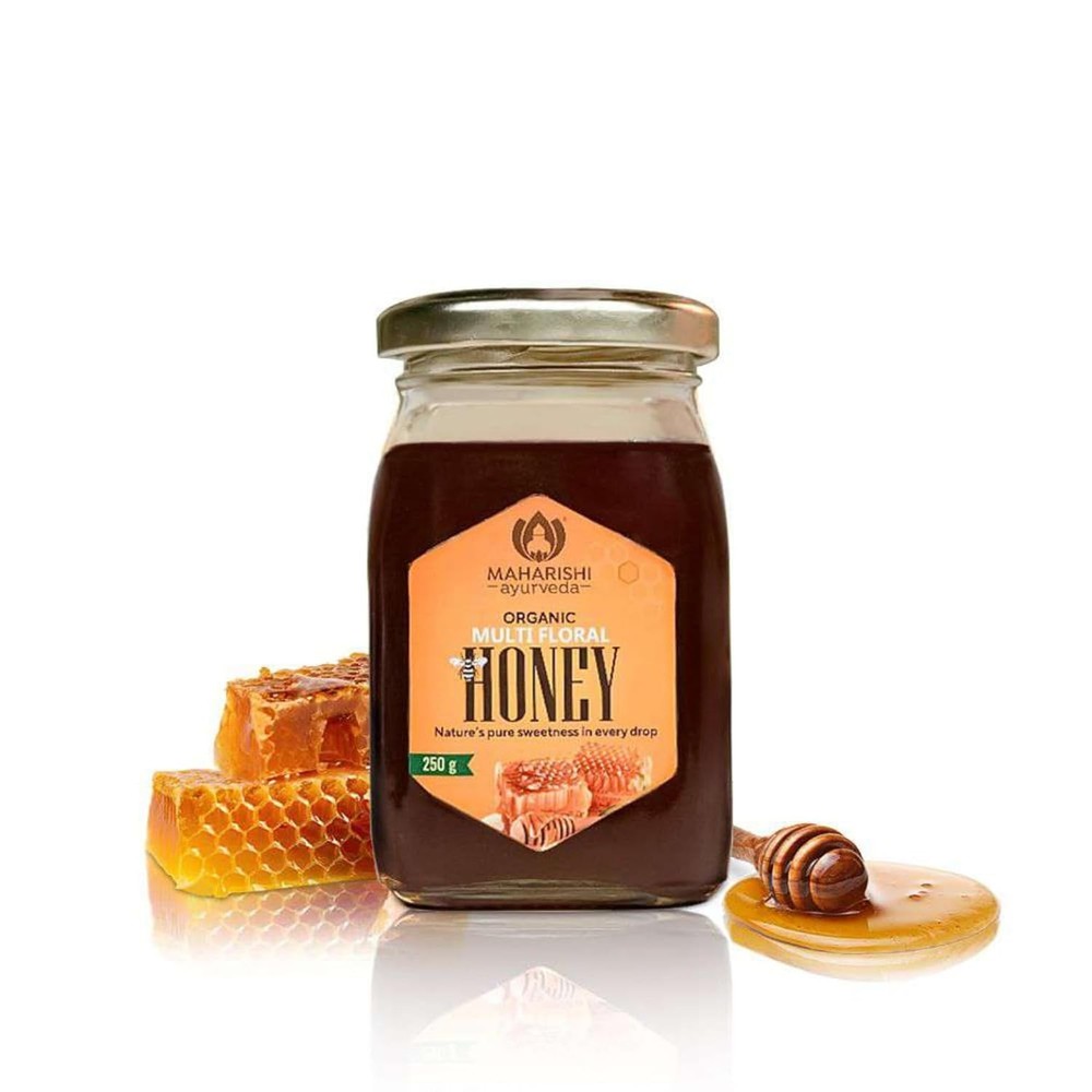 Maharishi Ayurveda Organic Multi Floral Honey – 250g Supports Immunity & Digesti
