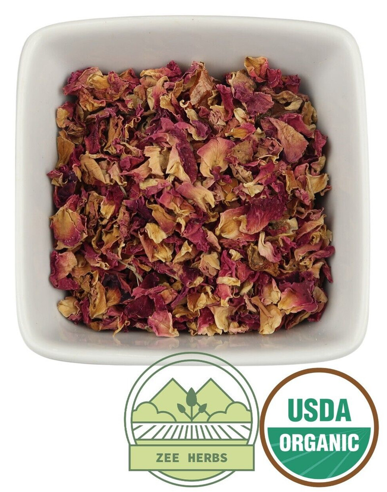 Organic Red Rose Petals, whole (Rosa Canina)