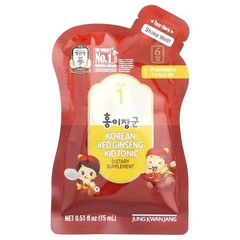 Korean Red Ginseng Kid Tonic, Step 1, 3-4 Years Old, 30 Pouches, 0.51 fl oz (15
