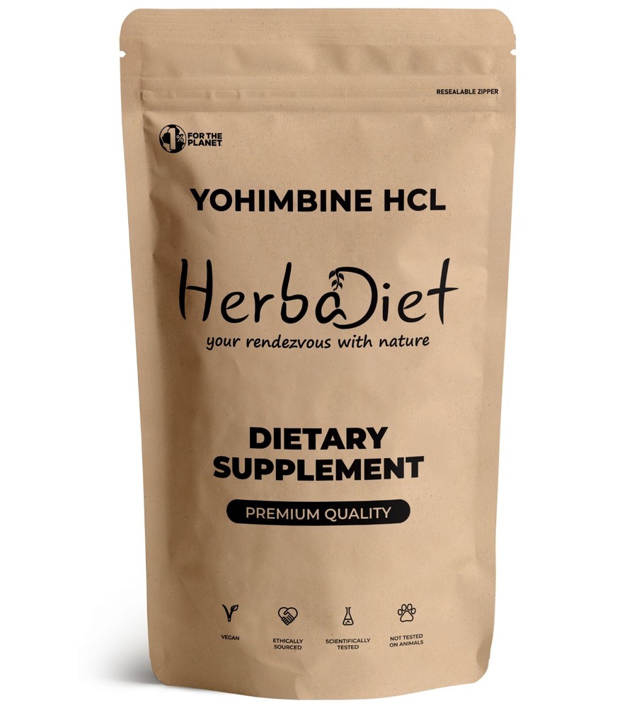 Yohiimbe Bark Extract Powder Yohimbiine HCL 99% Fat Burner Loss Energy Booster