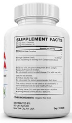 Moringa Oleifera Leaf Organic Extract 10,000mg Serving 100% Pure 180 Capsules