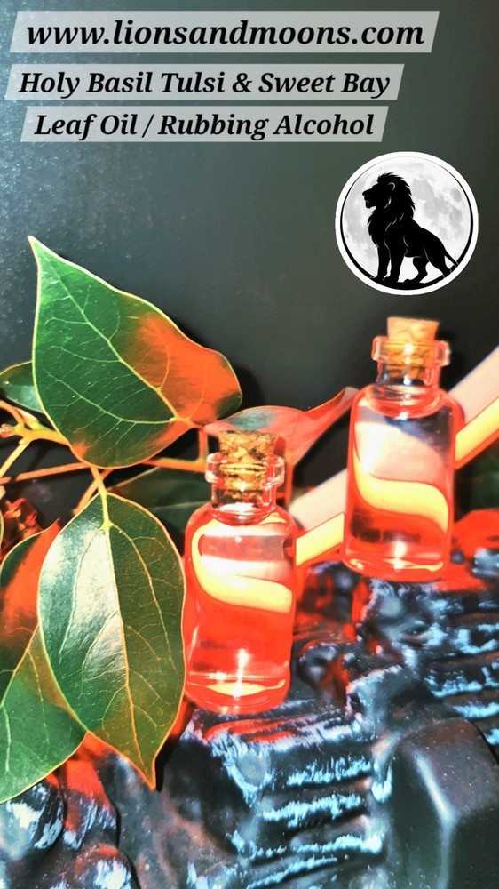 Holy Basil Tulsi & Sweet Bay Leaf Oil / Rubbing Alcohol 0.16 fl. oz