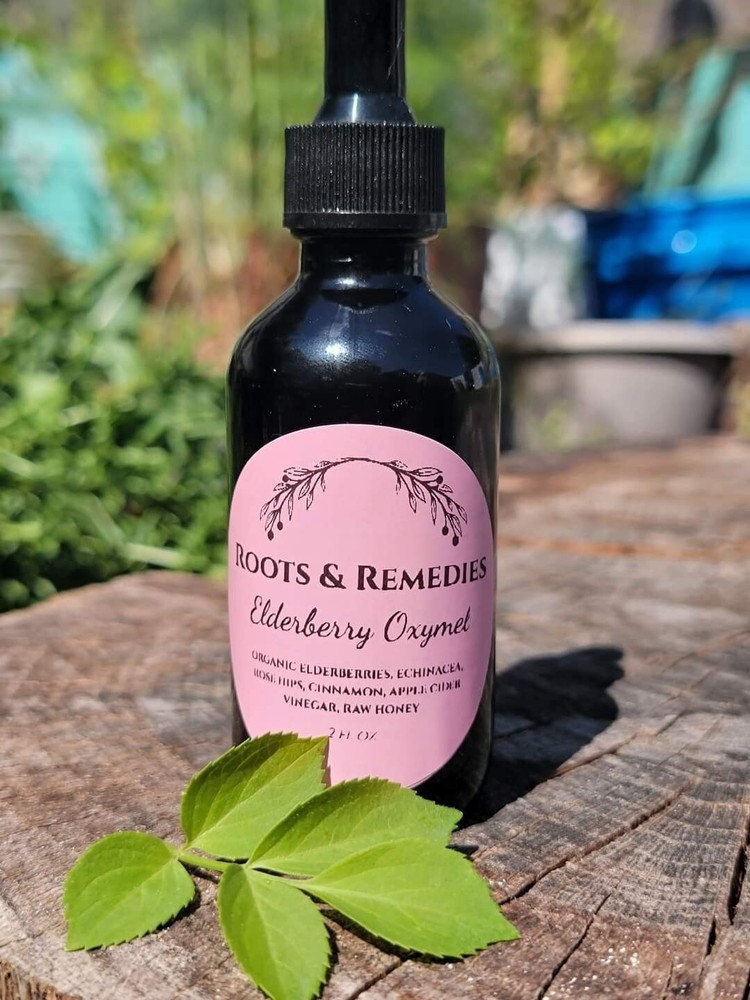 Elderberry Oxymel, shelfstable Elderberry Syrup, immunity booster, herbal health