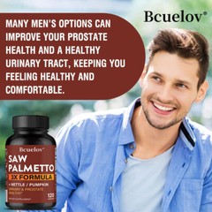 Saw Palmeto 3X Formula Promotes Urinary Tract Maintain Prostate Function Health