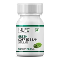 INLIFE Green Coffee Beans Extract Capsules | With 50% Chlorogenic Acid 60N N471