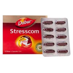 Dabur Stresscom Ashwagandha 120 Capsules Withania Somnifera Extract