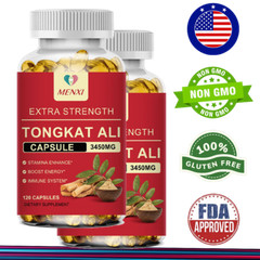 240 TongKatAli Extract Vegan Capsules 3450mg Strong Natural Testosterone Booster