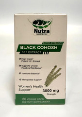 NutraNourish Black Cohosh 3000mg Strength Menopause – 60 Capsules *EXP 05/2027*